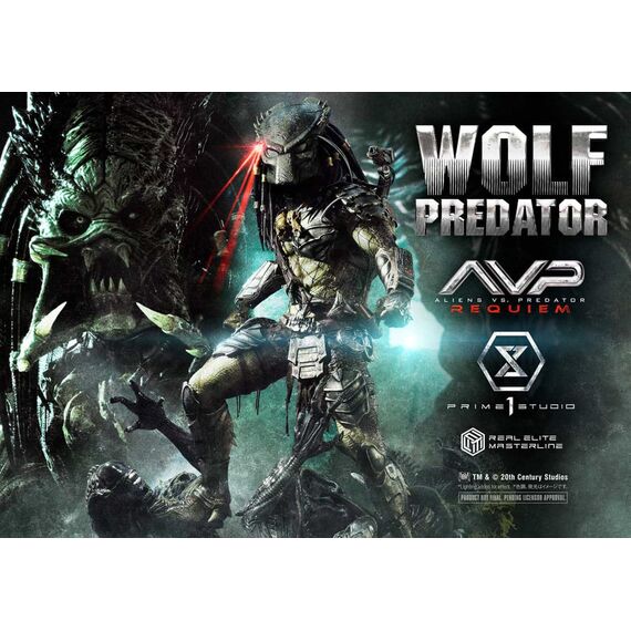 Alien vs. Predator Real Elite Masterline Series Statue 1/3 Requiem Wolf Predator 95 cm