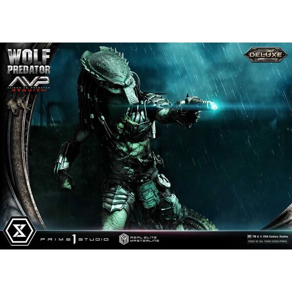 Alien vs. Predator Real Elite Masterline Series Statue 1/3 Requiem Wolf Predator Deluxe Ver. 95 cm