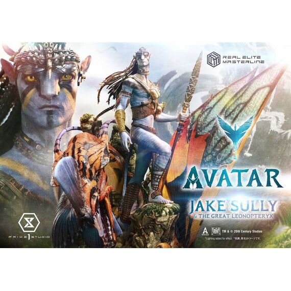 Avatar (Film) Real Elite Masterline Series Statue 1/4 Jake Sully & The Great Leonopteryx 87 cm