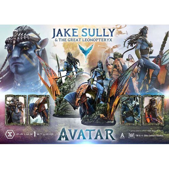 Avatar (Film) Real Elite Masterline Series Statue 1/4 Jake Sully & The Great Leonopteryx 87 cm