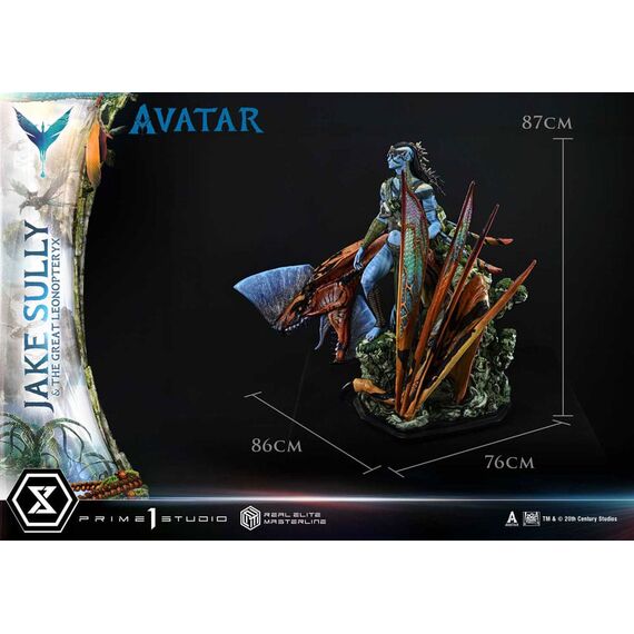 Avatar (Film) Real Elite Masterline Series Statue 1/4 Jake Sully & The Great Leonopteryx 87 cm
