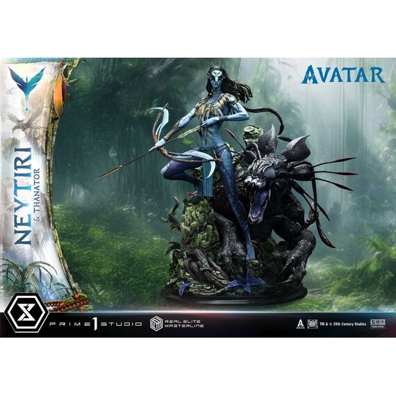 Avatar (Film) Real Elite Masterline Series Statue 1/4 Neytiri & Thanator 75 cm
