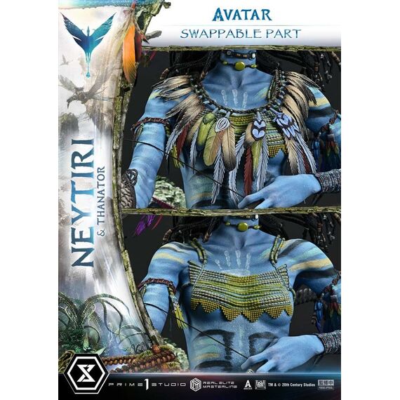 Avatar (Film) Real Elite Masterline Series Statue 1/4 Neytiri & Thanator 75 cm