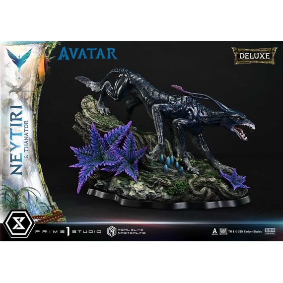 Avatar (Film) Real Elite Masterline Series Statue 1/4 Neytiri & Thanator Deluxe Bonus Version 75 cm
