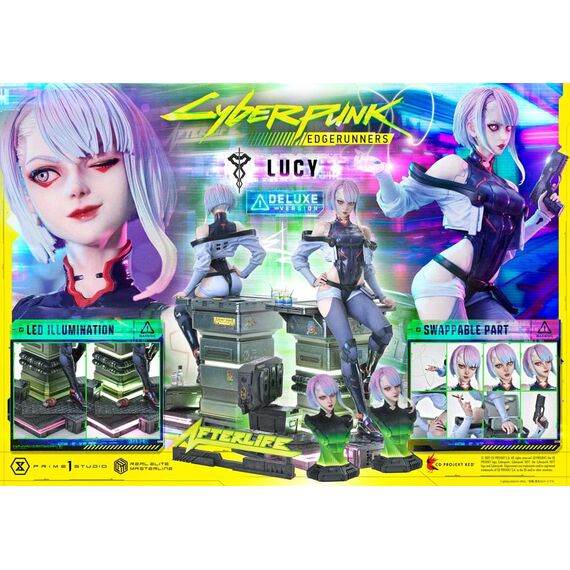 Cyberpunk: Edgerunners Real Elite Masterline Series Statue 1/4 Lucy Deluxe Version 50 cm