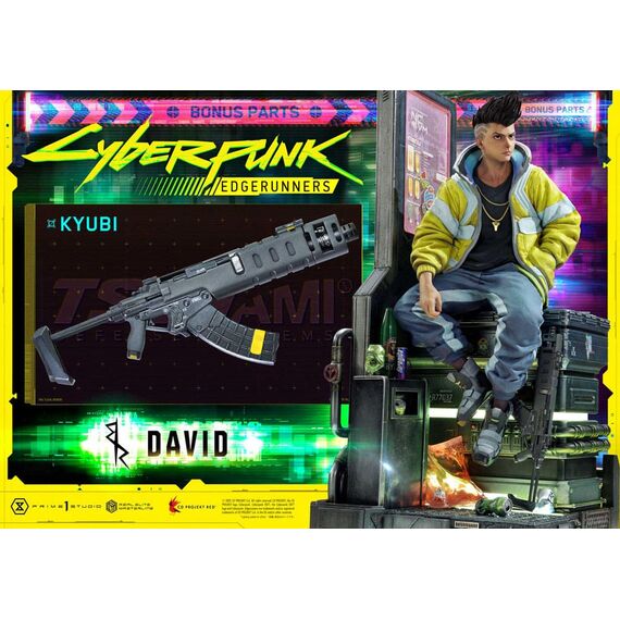 Cyberpunk: Edgerunners Real Elite Masterline Series Statue 1/4 David Deluxe Bonus Version 58 cm