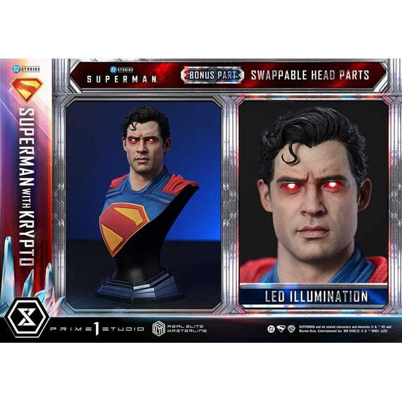 Superman (2025) Real Elite Masterline Series Statue 1/3 Superman with Krypto Bonus Version 95 cm