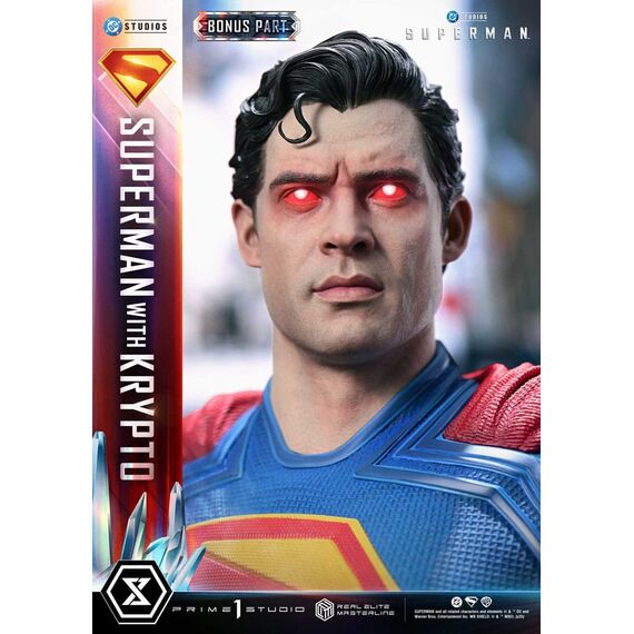 Superman (2025) Real Elite Masterline Series Statue 1/3 Superman with Krypto Bonus Version 95 cm