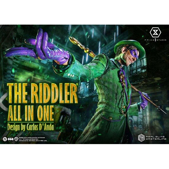 DC Comics Real Elite Masterline Series Statue 1/3 The Riddler All In One (Design by Carlos D'Anda) 74 cm