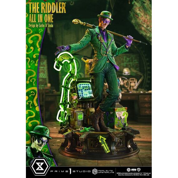 DC Comics Real Elite Masterline Series Statue 1/3 The Riddler All In One (Design by Carlos D'Anda) 74 cm