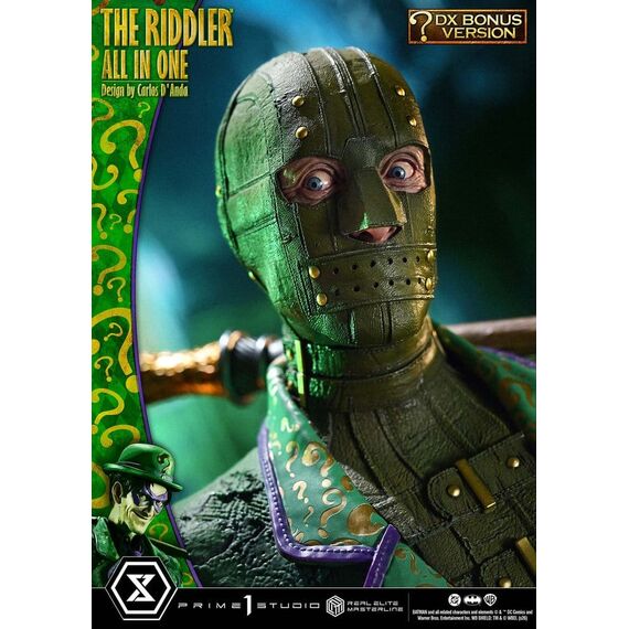 DC Comics Real Elite Masterline Series Statue 1/3 The Riddler All In One (Design by Carlos D'Anda) DX Bonus Version 74 cm