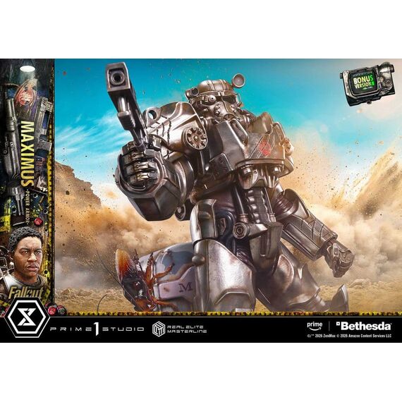 Fallout Real Elite Masterline Statue 1/4 Maximus Power Armor DX Bonus Version 67 cm