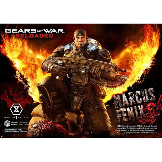 Gears of War: Reloaded Real Elite Masterline Series Statue 1/3 Marcus Fenix Ultimate Version 97 cm