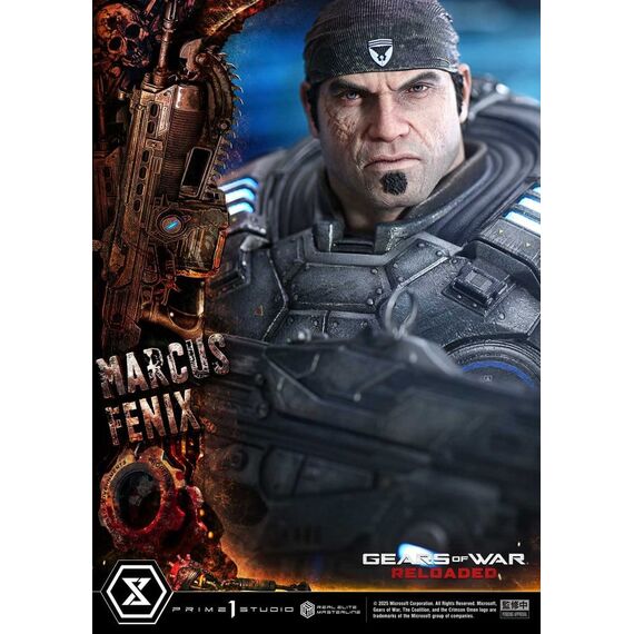 Gears of War: Reloaded Real Elite Masterline Series Statue 1/3 Marcus Fenix Ultimate Version 97 cm