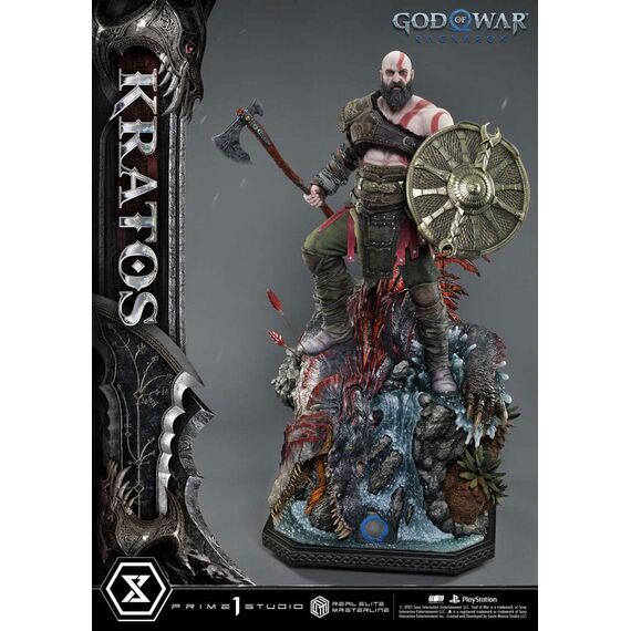 God of War: Ragnarok Real Elite Masterline Series Statue 1/3 Kratos Ultimate Version 95 cm