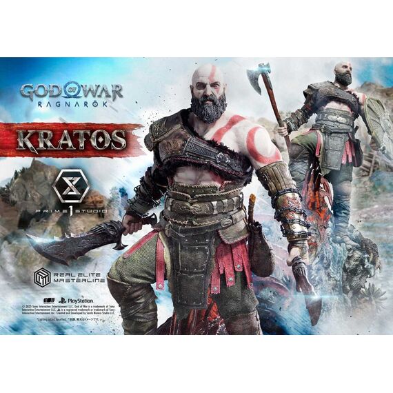 God of War: Ragnarok Real Elite Masterline Series Statue 1/3 Kratos Ultimate Version 95 cm