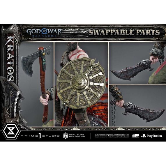 God of War: Ragnarok Real Elite Masterline Series Statue 1/3 Kratos Ultimate Version 95 cm
