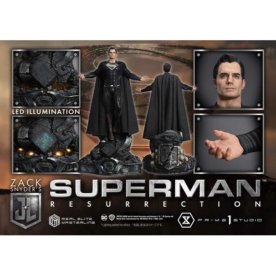 Zack Snyder's Justice League Real Elite Masterline Series Statue 1/3 Superman Resurrection Deluxe Ver. 95 cm