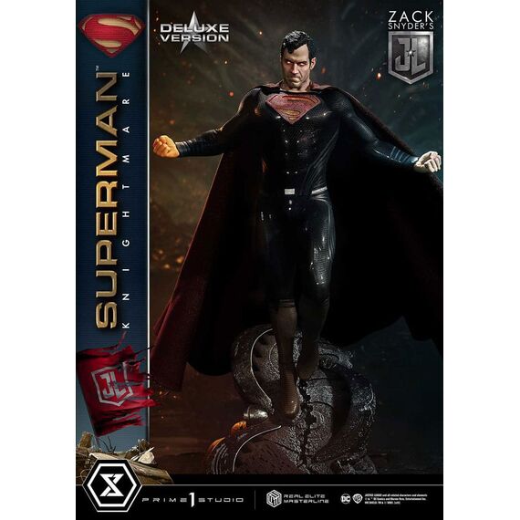 Zack Snyder's Justice League Real Elite Masterline Series Statue 1/3 Superman Knightmare Color Edition Deluxe Ver. 95 cm