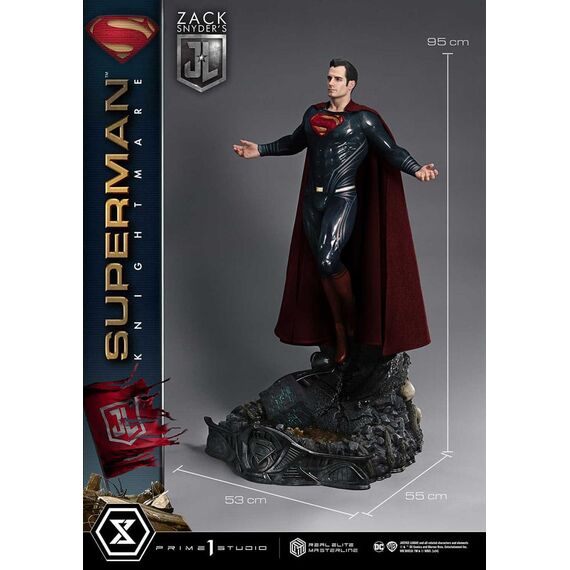 Zack Snyder's Justice League Real Elite Masterline Series Statue 1/3 Superman Knightmare Color Edition Deluxe Ver. 95 cm