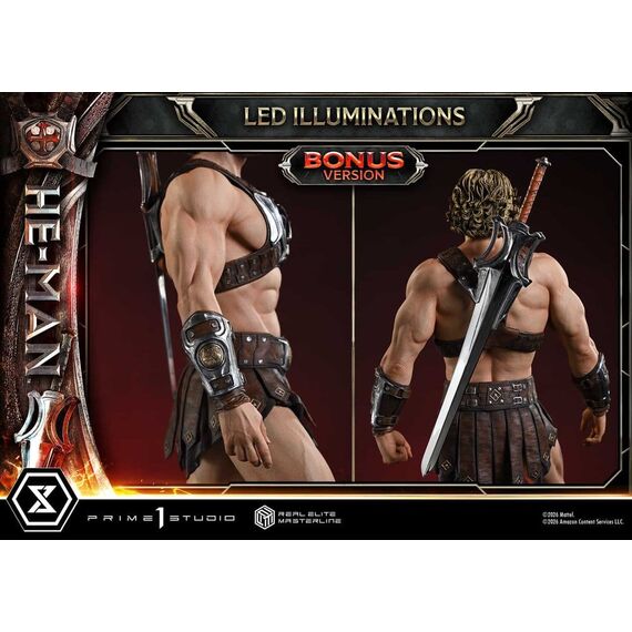 Masters of the Universe (2026 Film) Real Elite Masterline Series Statue 1/3 He-Man DX Bonus Version 117 cm