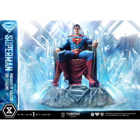 DC Comics Throne Legacy Collection Statue Statue 1/4 Superman Fortress of Solitude on Throne (Design by Gabriele Dell'Otto) 52 cm