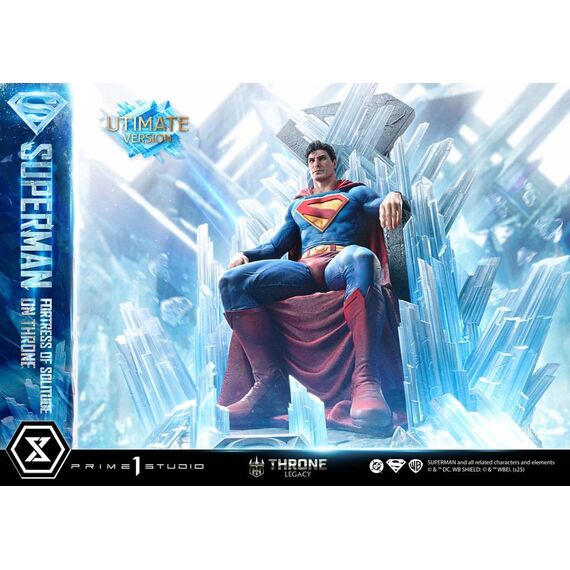 DC Comics Throne Legacy Collection Statue Statue 1/4 Superman Fortress of Solitude on Throne (Design by Gabriele Dell'Otto) Ultimate Version 52 cm
