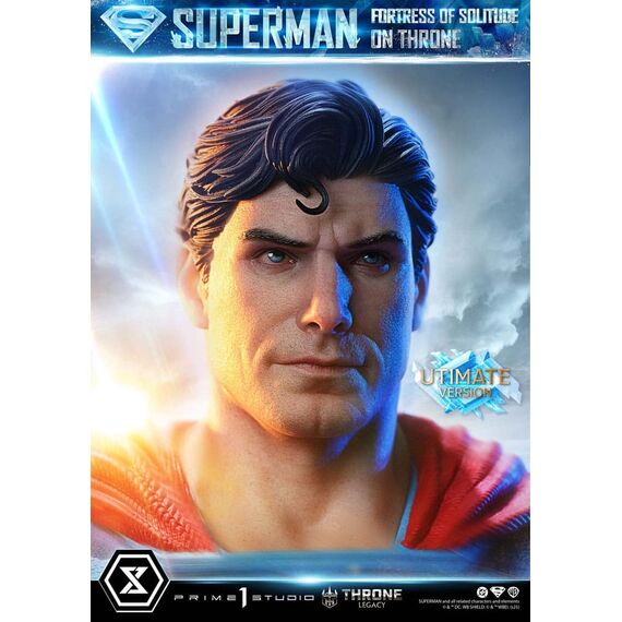 DC Comics Throne Legacy Collection Statue Statue 1/4 Superman Fortress of Solitude on Throne (Design by Gabriele Dell'Otto) Ultimate Version 52 cm