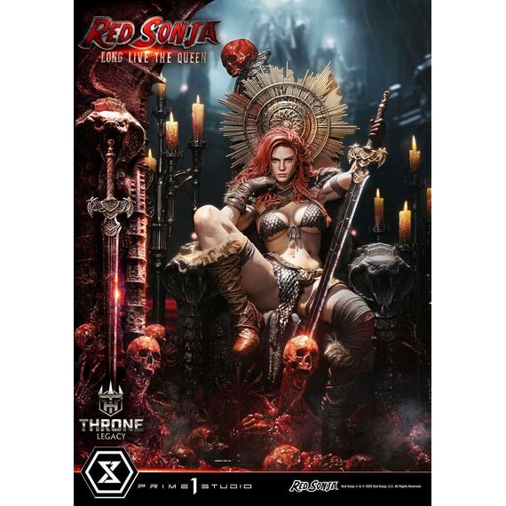 Red Sonja Throne Legacy Collection Statue Statue 1/3 Red Sonja: Long Live the Queen 77 cm