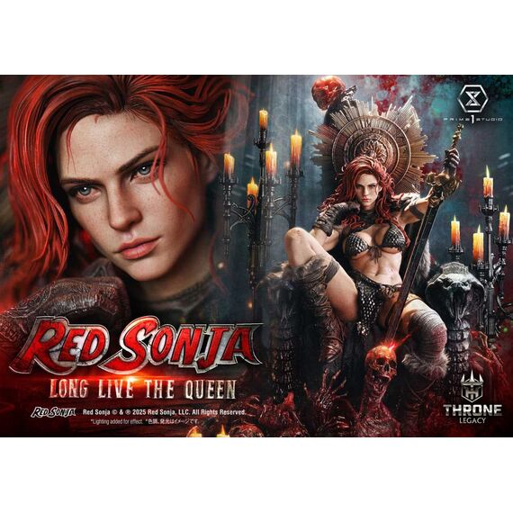 Red Sonja Throne Legacy Collection Statue Statue 1/3 Red Sonja: Long Live the Queen 77 cm