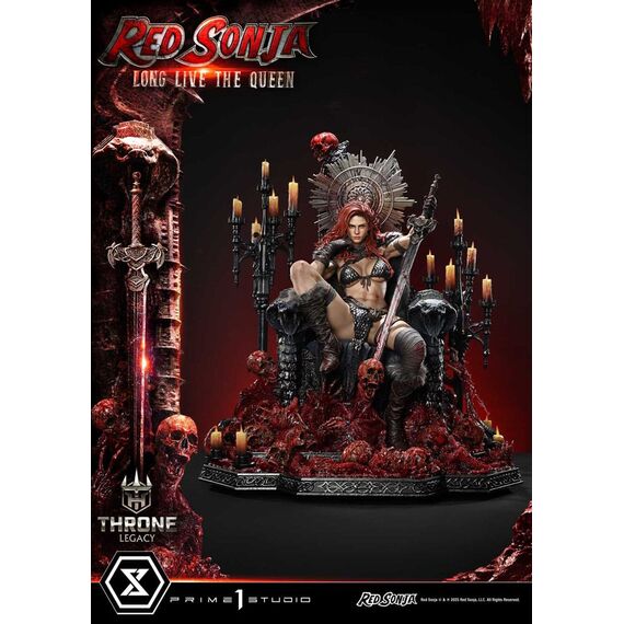 Red Sonja Throne Legacy Collection Statue Statue 1/3 Red Sonja: Long Live the Queen 77 cm
