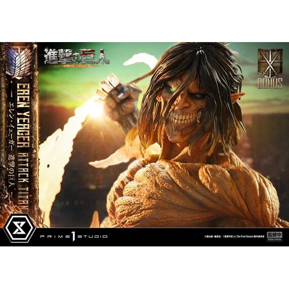 Attack on Titan (TV animation) Ultimate Diorama Masterline Statue Eren Yeager Attack Titan Bonus Version 81 cm