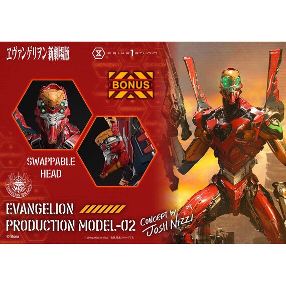 Rebuild of Evangelion Ultimate Diorama Masterline Series Statue Evangelion Production Model-02 (Concept By Josh Nizzi) Deluxe Bonus Version 73 cm