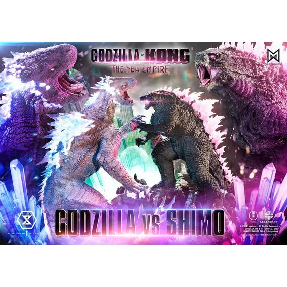 Godzilla x Kong: The New Empire Ultimate Diorama Masterline Series Statue Godzilla vs Shimo Bonus Version 86 cm