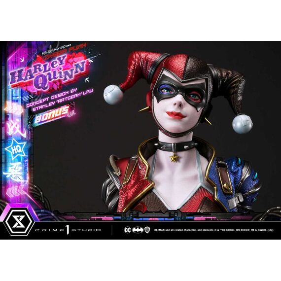 Batman Ultimate Premium Masterline Series Statue Cyberpunk Harley Quinn Deluxe Bonus Version 60 cm