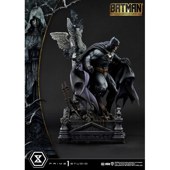 Batman Ultimate Premium Masterline Series Statue 1/4 Batman Rebirth Edition Black Deluxe Bonus Version 71 cm