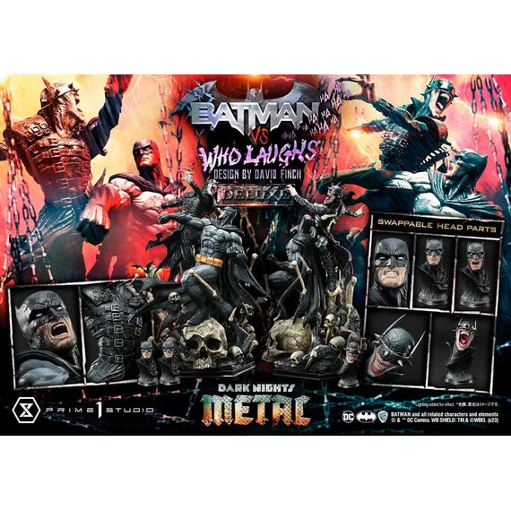 Dark Nights: Metal Ultimate Premium Masterline Series Statue 1/4 Batman VS Batman Who Laughs Deluxe Bonus Version 67 cm