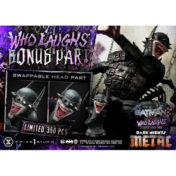 Dark Nights: Metal Ultimate Premium Masterline Series Statue 1/4 Batman VS Batman Who Laughs Deluxe Bonus Version 67 cm