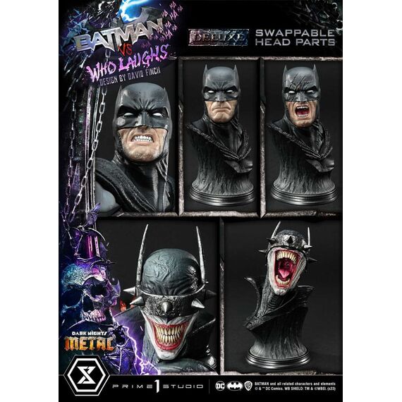 Dark Nights: Metal Ultimate Premium Masterline Series Statue 1/4 Batman VS Batman Who Laughs Deluxe Bonus Version 67 cm