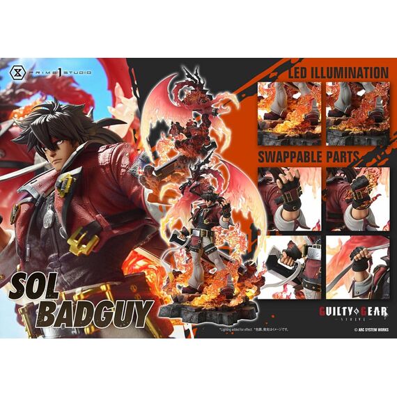 Guilty Gear Strive Ultimate Premium Masterline Series Statue 1/4 Sol Badguy Version 82 cm