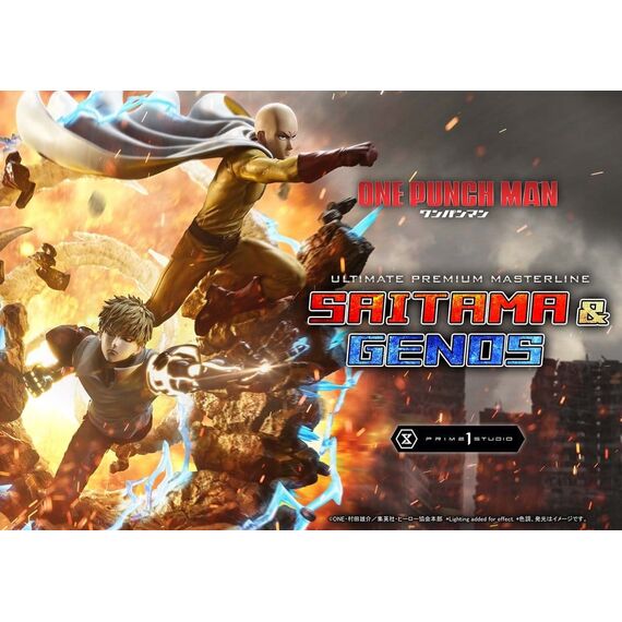 One-Punch Man Premium Masterline Series Statue 1/4 Saitama & Genos 73 cm