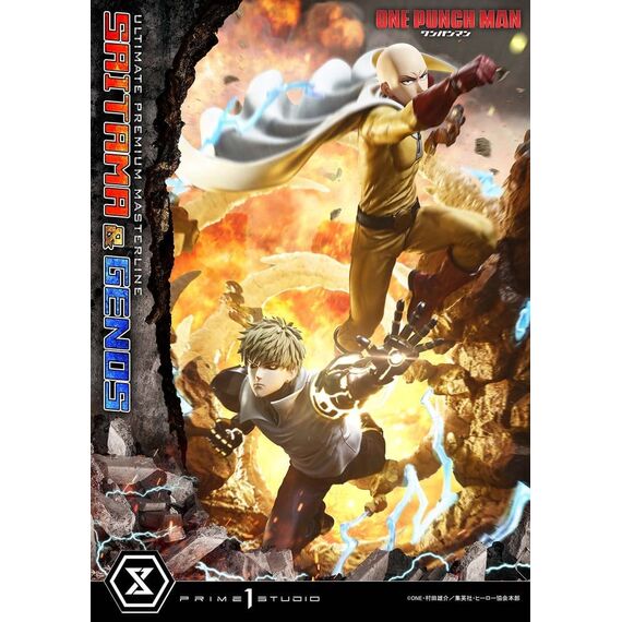One-Punch Man Premium Masterline Series Statue 1/4 Saitama & Genos 73 cm