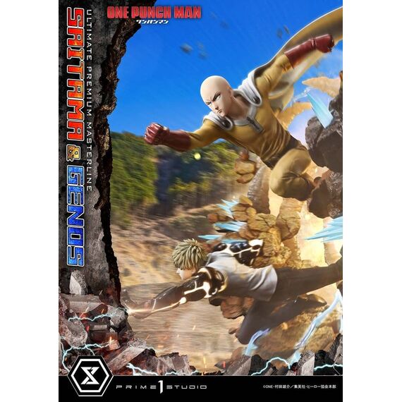 One-Punch Man Premium Masterline Series Statue 1/4 Saitama & Genos 73 cm