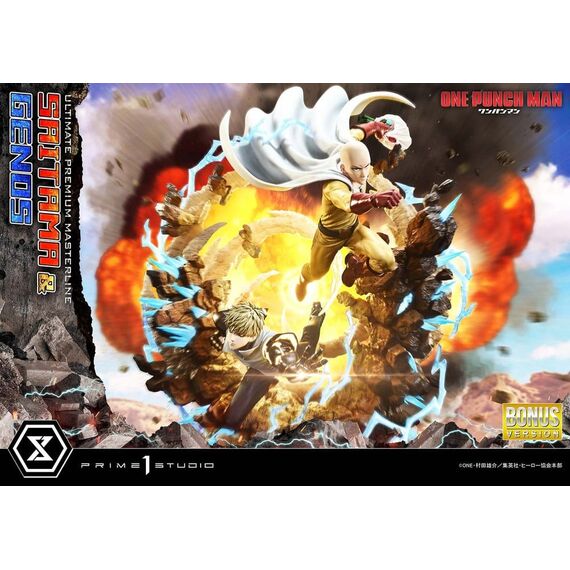 One-Punch Man Premium Masterline Series Statue 1/4 Saitama & Genos DX Bonus Version 73 cm