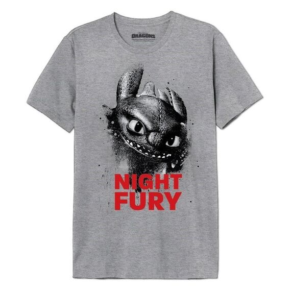 How to Train Your Dragon T-Shirt Night Fury Size M