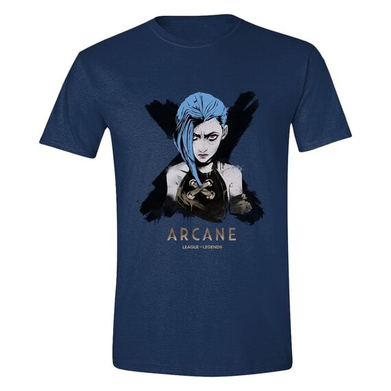 Arcane T-Shirt Jinx Portrait Size L
