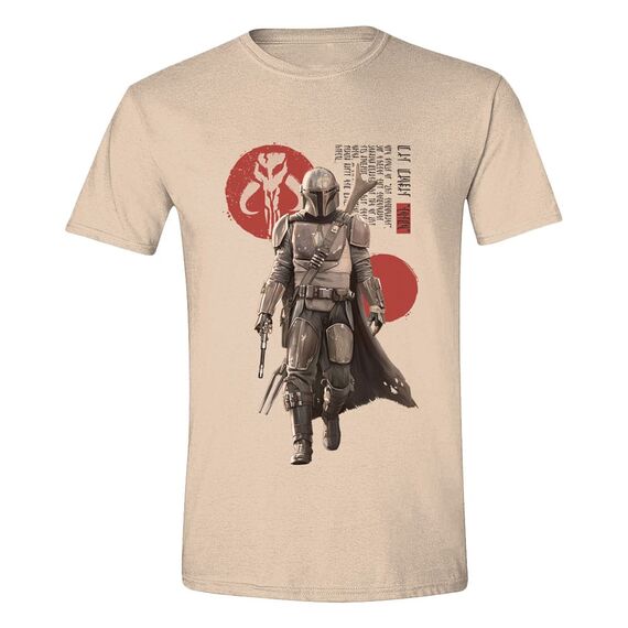 Star Wars The Mandalorian T-Shirt Mandalorian Script Size L