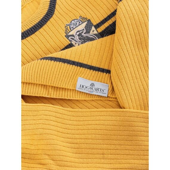 Harry Potter Kids Sweater Hufflepuff Varsity Size S