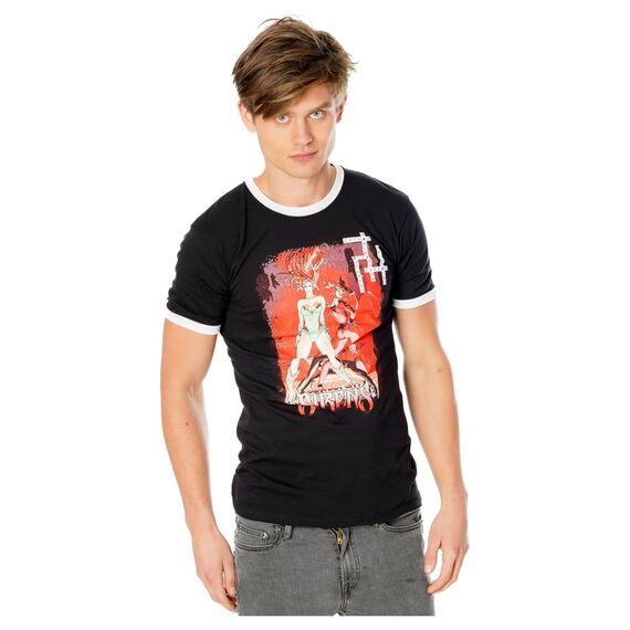 Gotham City Sirens T-Shirt Crossword Black Ringer