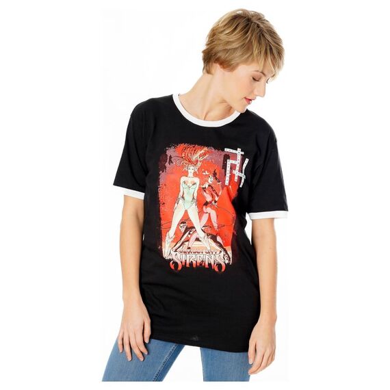 Gotham City Sirens T-Shirt Crossword Black Ringer